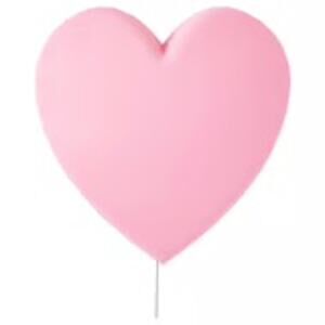 IKEA UPPLYST Pink Heart LED Wall Lamp Casts 110 Lumen Glow